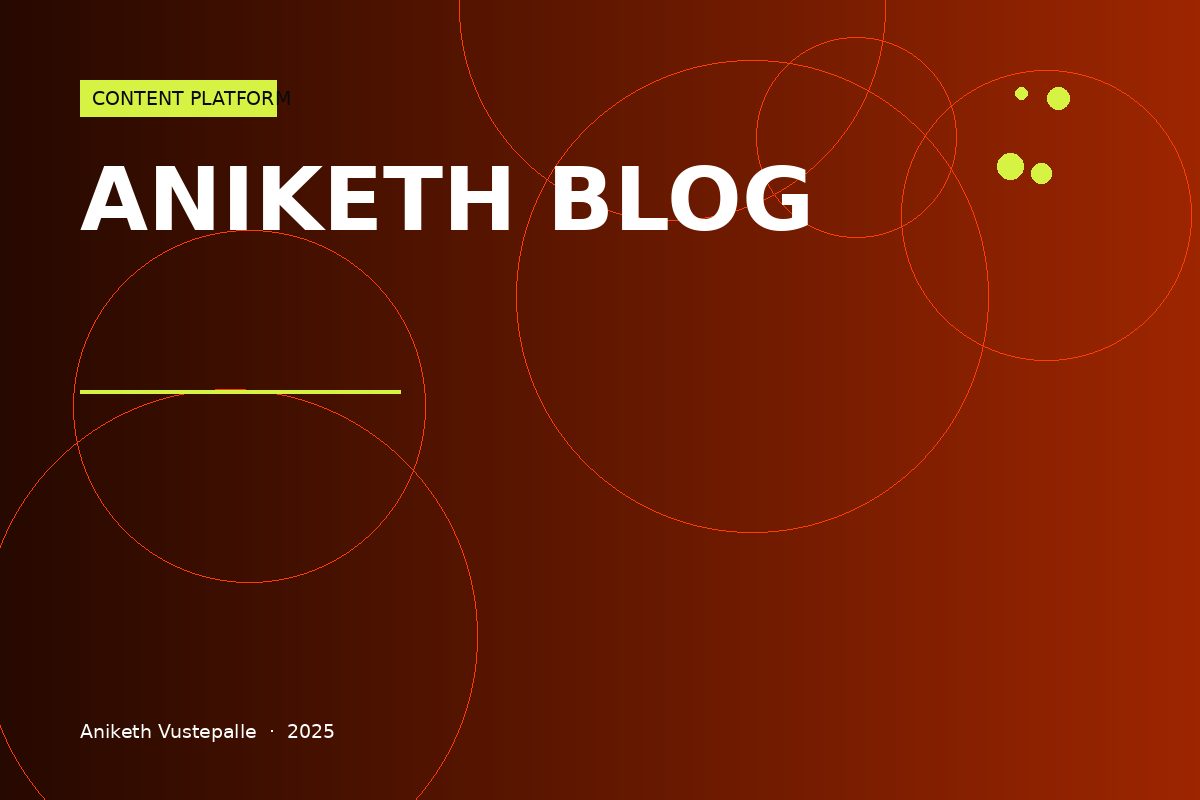 ANIKETH BLOG
