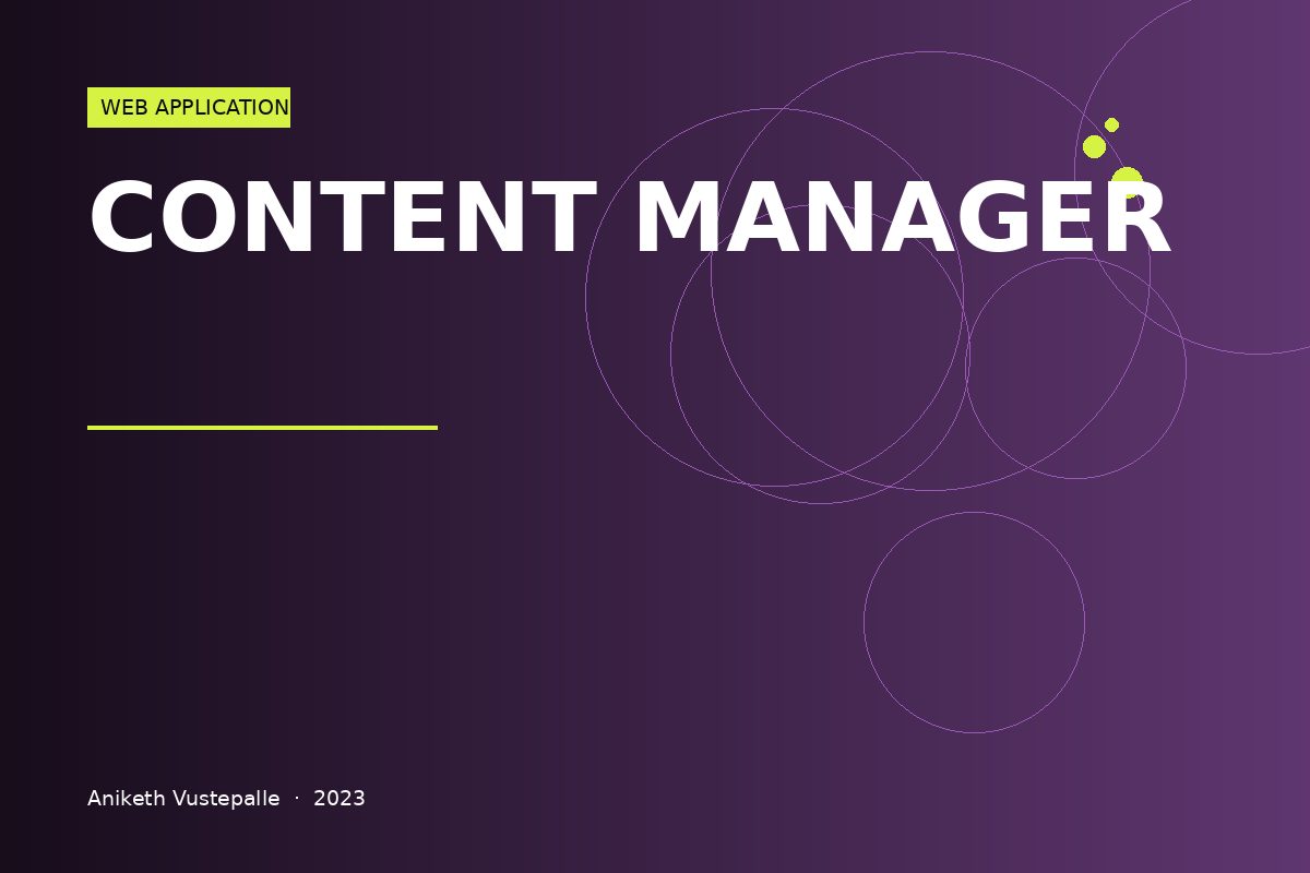 CONTENT MANAGER
