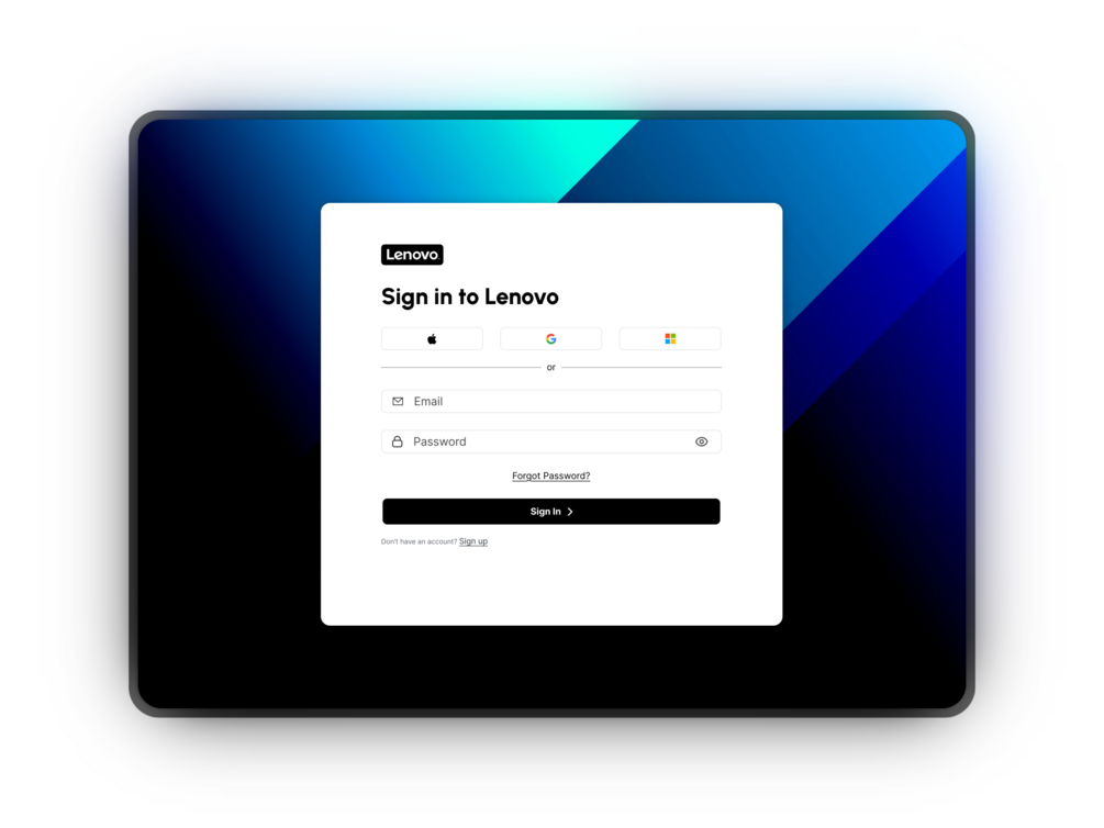 Template 03: dark sign-in variation.