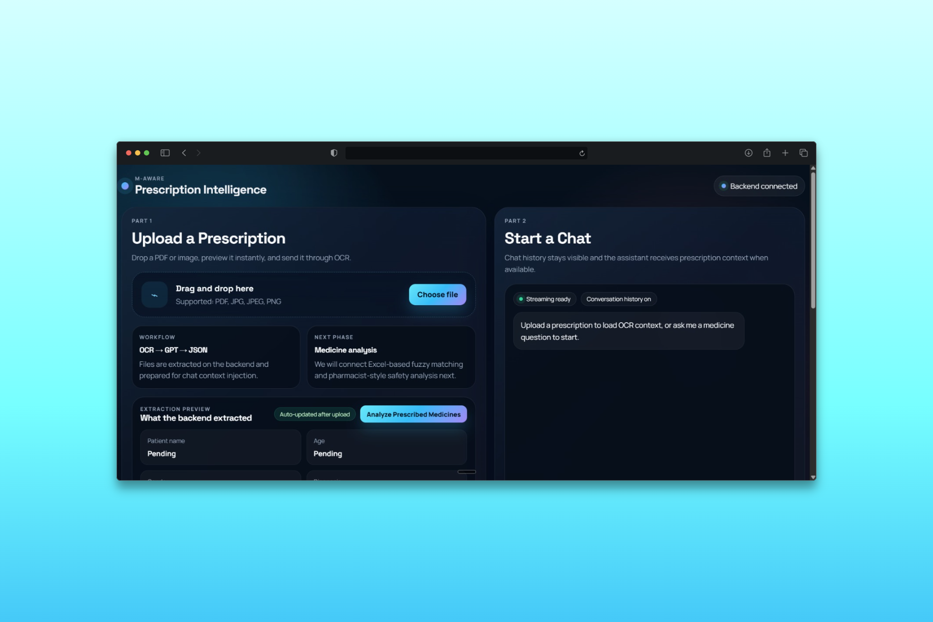 Supporting visual and secondary layout.