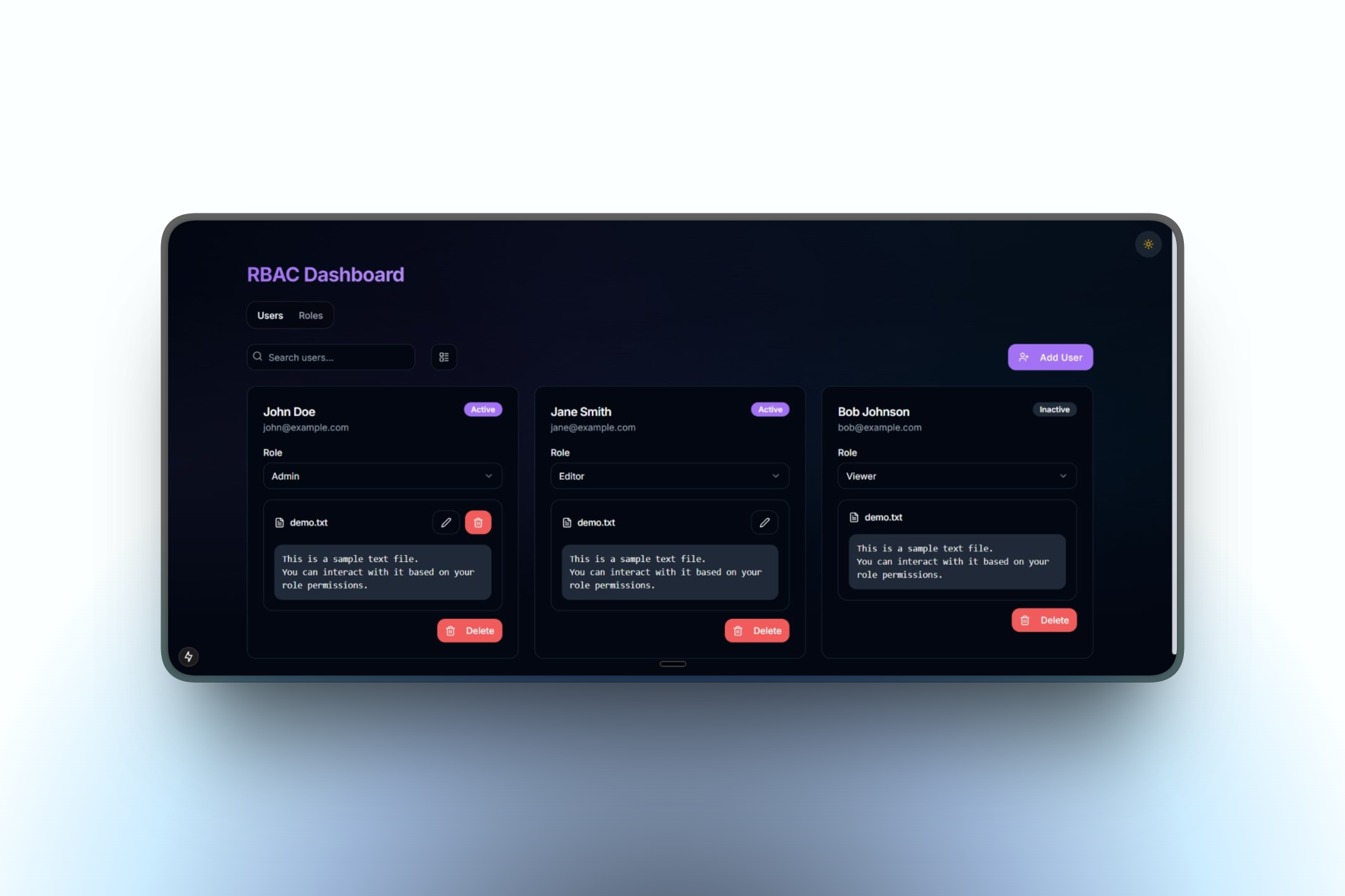 Alternative dashboard composition and layout refinement.